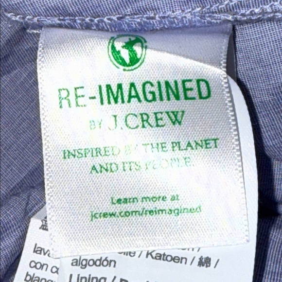 J Crew Tie Back Cotton Poplin Dress SZ 6 - Picture 8 of 9